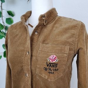 VANS Corduroy Long Sleeve Button Down